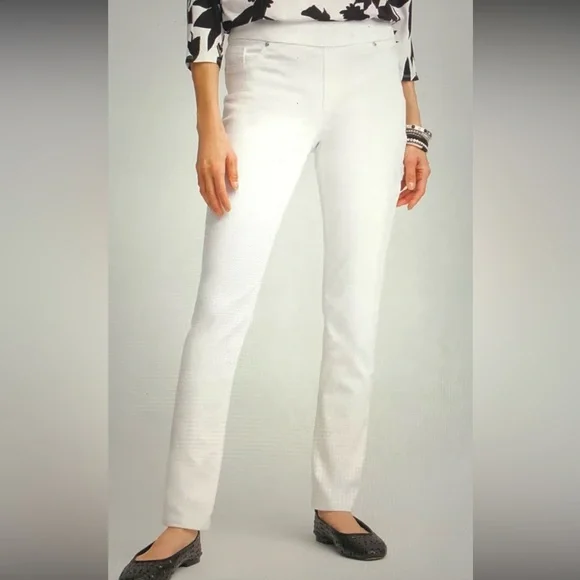 Chico’s Pull-On Denim Ankle Jeggings - Picture 1 of 7